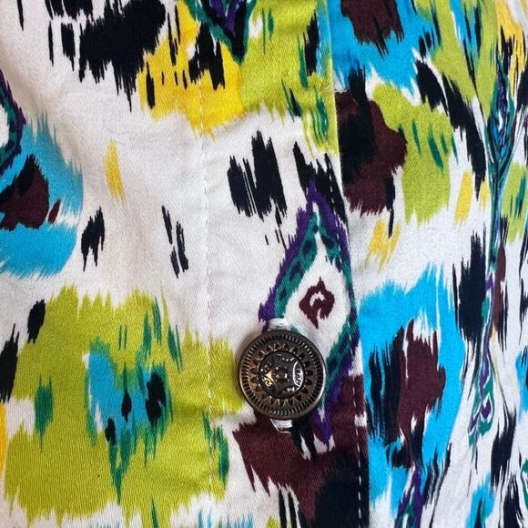 Kaktus Southwestern Print Lightweight Jacket Maximalist Cotton Bold Size Large - Picture 6 of 8